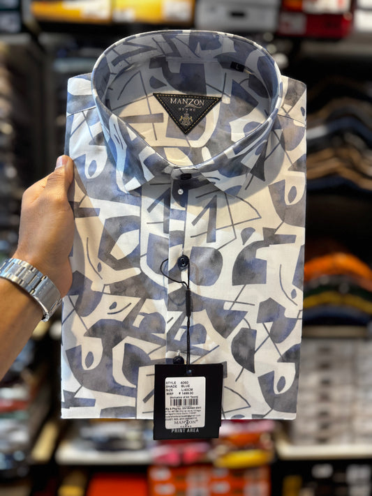 Designer Shirt Stretchable Fabric