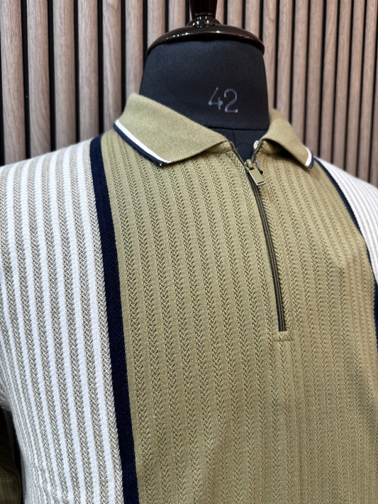 T-Shirt Polo Zip(Stretch)