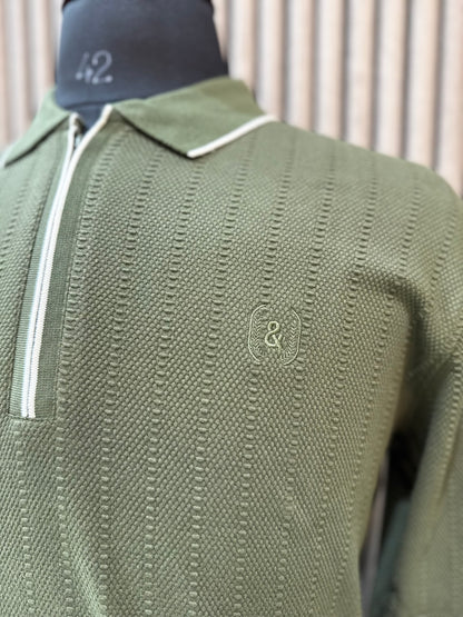 T-Shirt Polo Zip(Stretch)