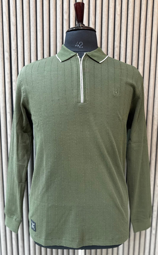 T-Shirt Polo Zip(Stretch)