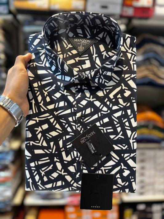 Designer Shirt Stretchable Fabric
